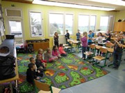 Návštěva předškoláků v ZŠ Čachovice